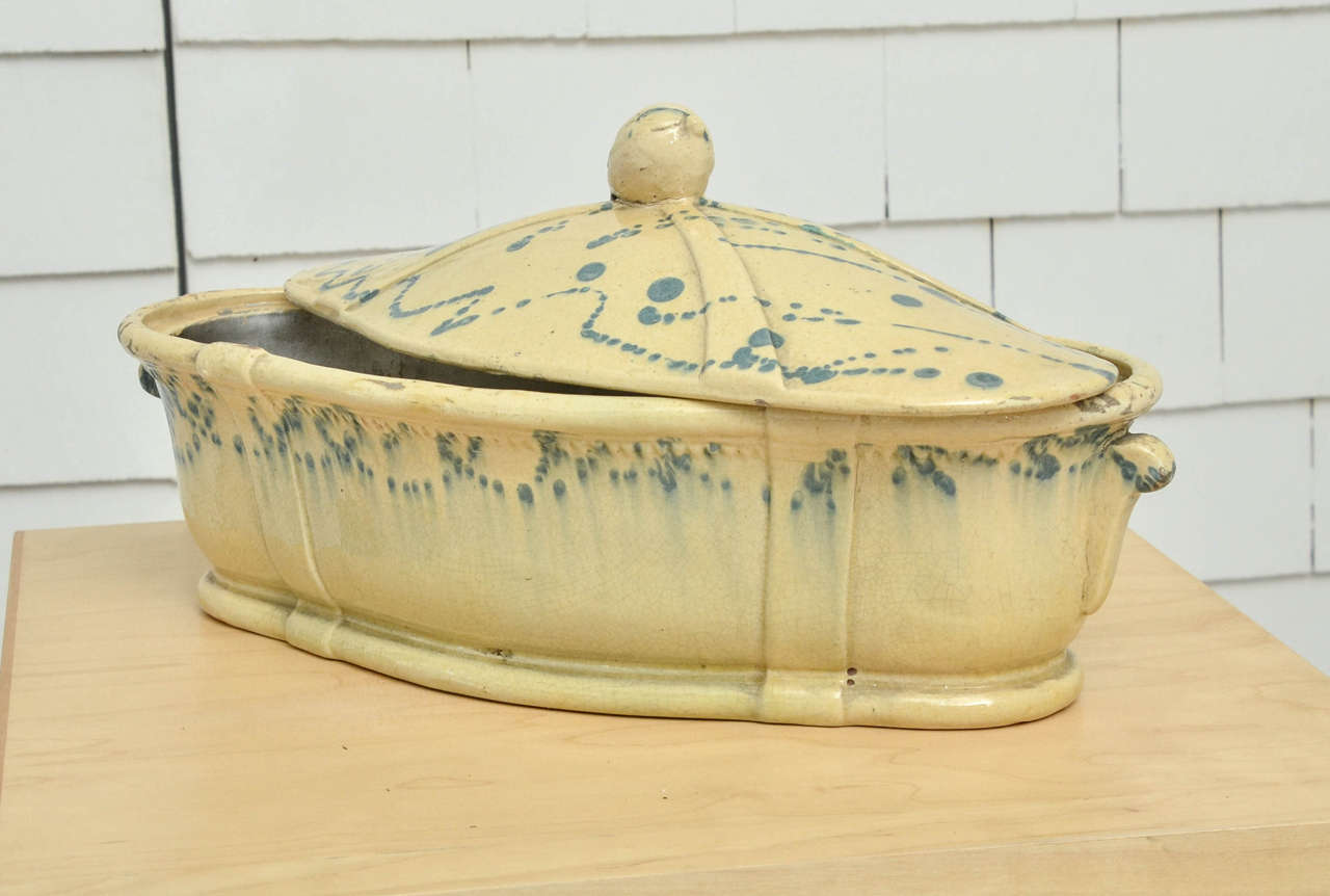 19th Century French Faience Covered Tureen 4